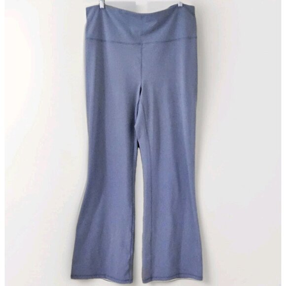 Fabletics Pureluxe Leggings 3X Blue No Pockets Stretch Workout Yoga Flared Gym - Picture 1 of 15